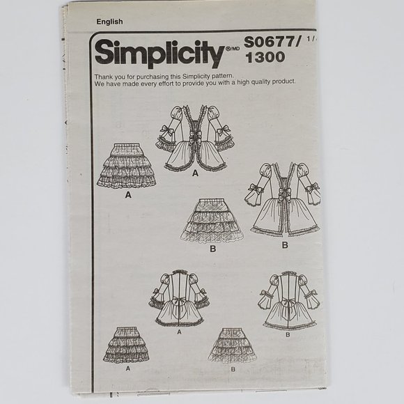 Simplicity K Rescent Costumes Misses' Dress, 14-22 - Picture 7 of 8